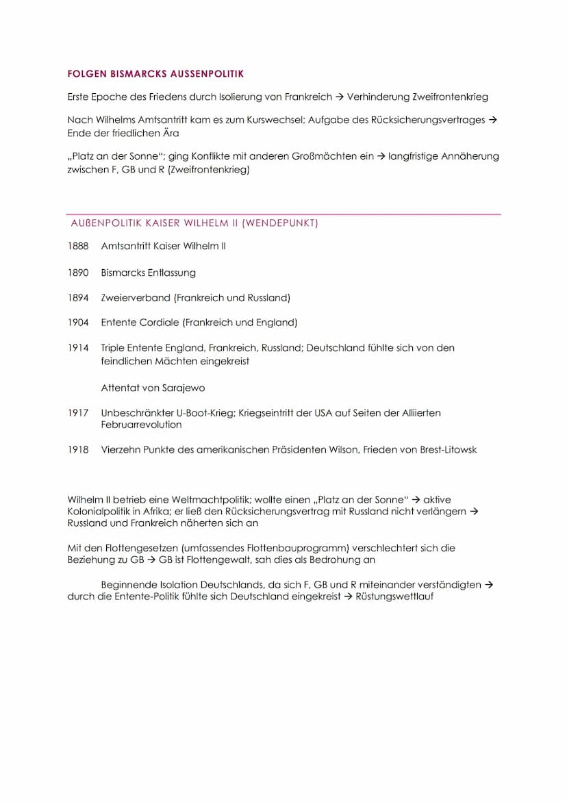 ERSTER WELTKRIEG
,,Urkatastrophe des 20. Jahrhundert" - F. Kennan (amerikanischer Diplomat)
Zwischen den europäischen Großmächten gab es lan