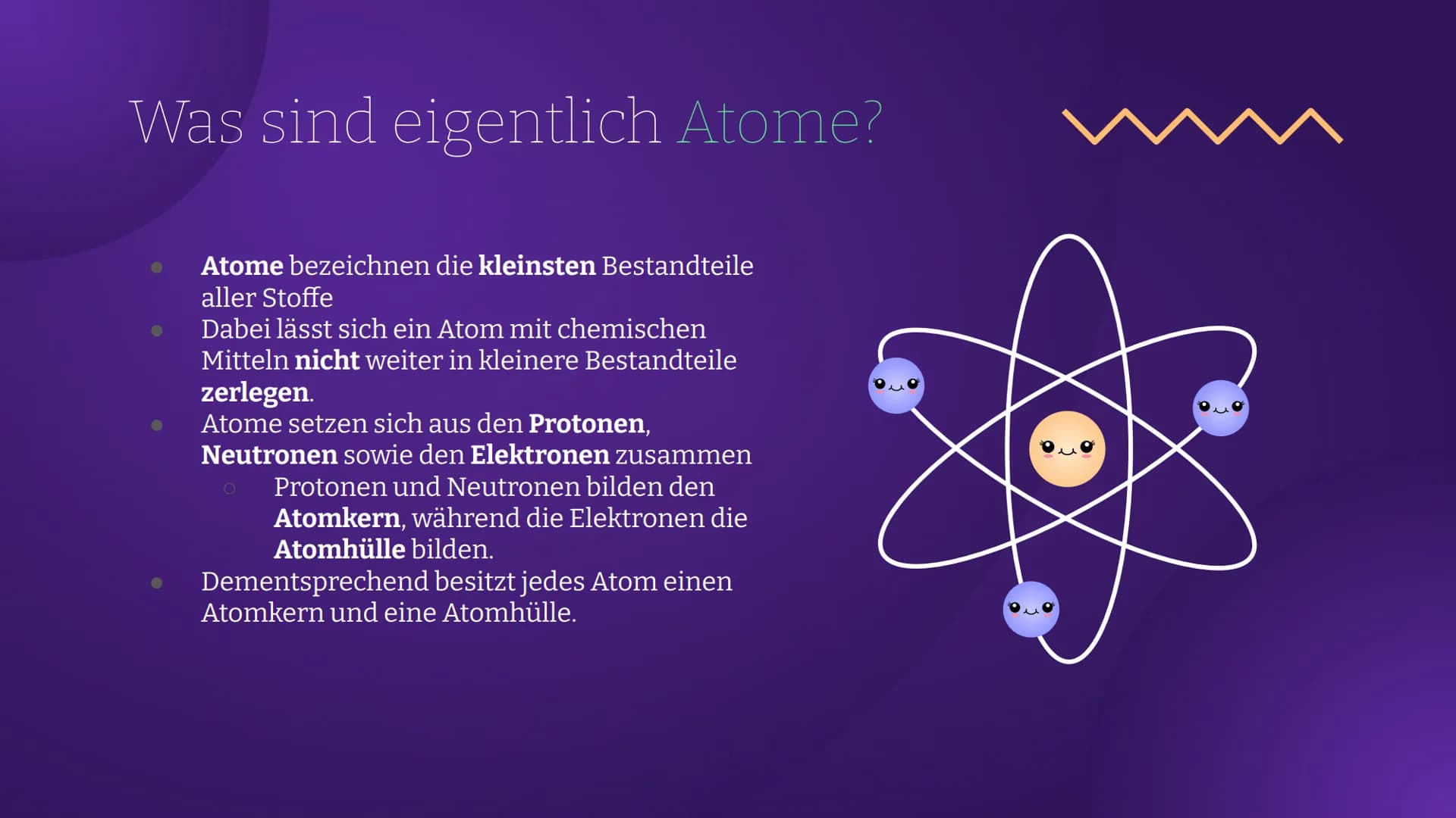 Entwicklung
des
Atommodells
Eine Präsentation von Jacqueline Hölzner Inhaltsverzeichnis
1. Was sind Atome eigentlich?
2. Atommodell - einfac