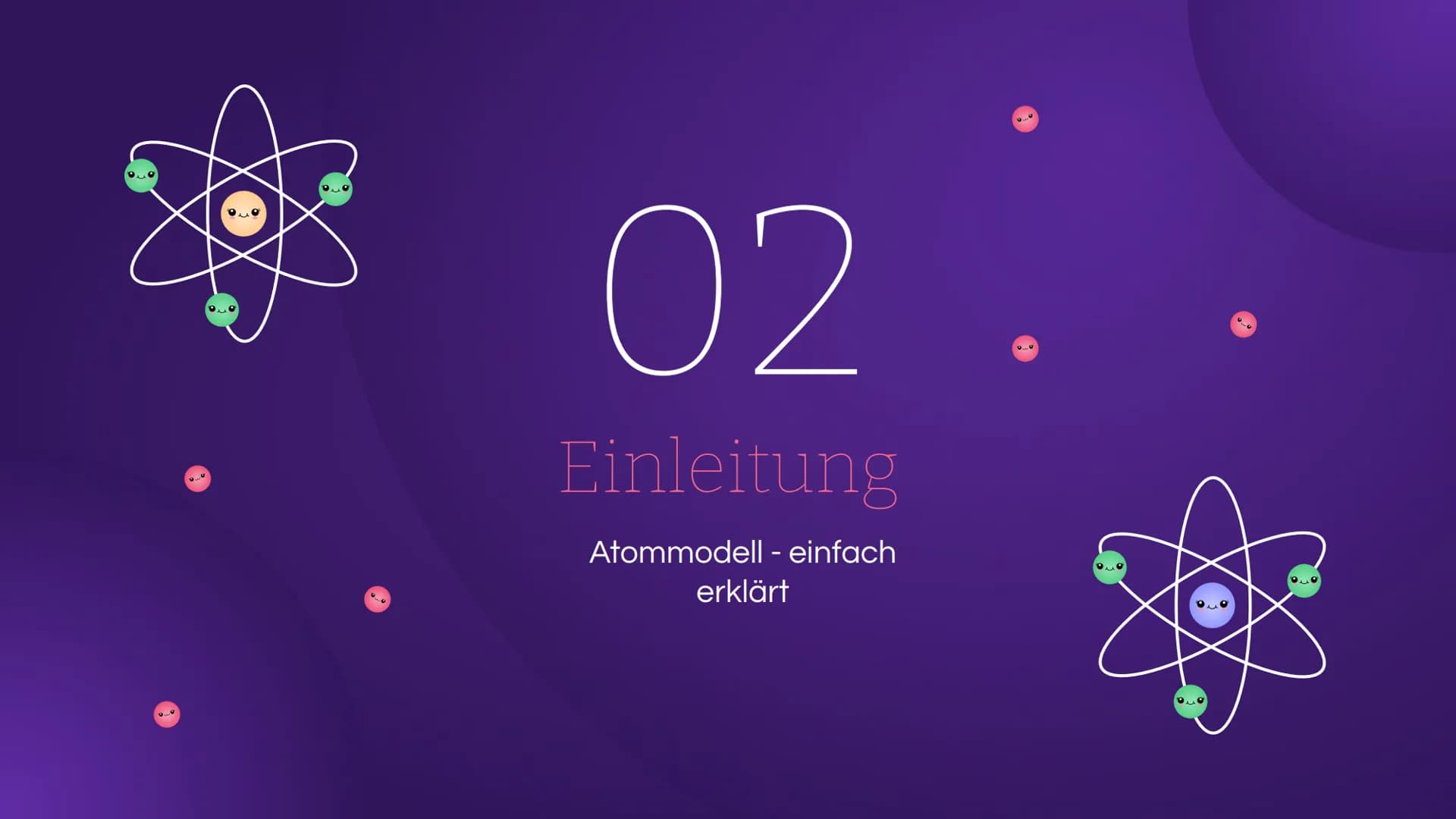Entwicklung
des
Atommodells
Eine Präsentation von Jacqueline Hölzner Inhaltsverzeichnis
1. Was sind Atome eigentlich?
2. Atommodell - einfac