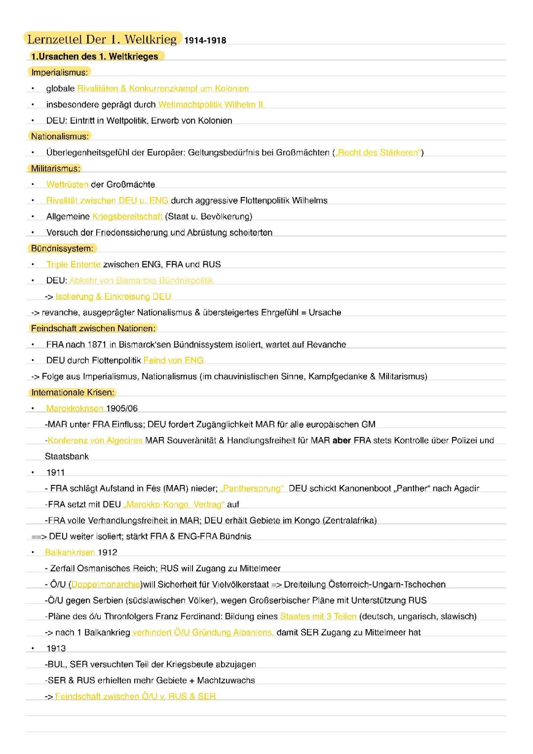 1. Weltkrieg