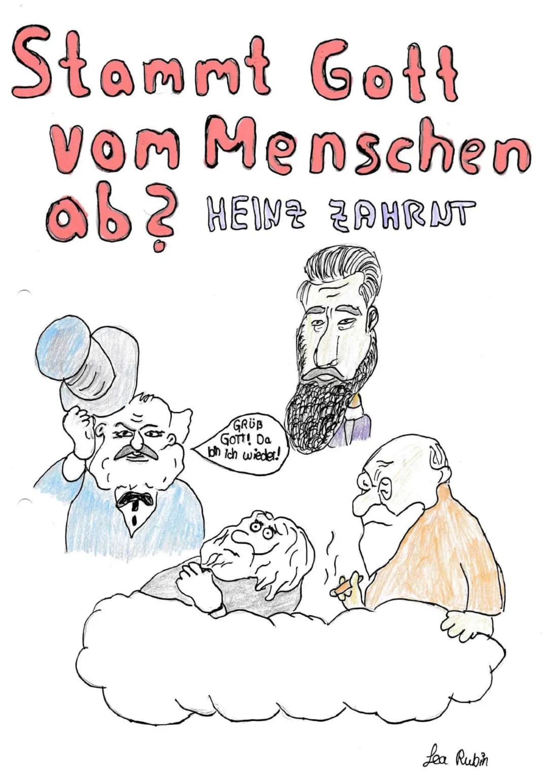 Stammt Gott
vom Menschen
@b? HEINZ ZAHRNT
GRUB
GOTT! Da
oh ich wieder!
Lea Rubin KR 01
●
●
Lesetagebuch: Stammt Gott vom Menschen ab? - Über