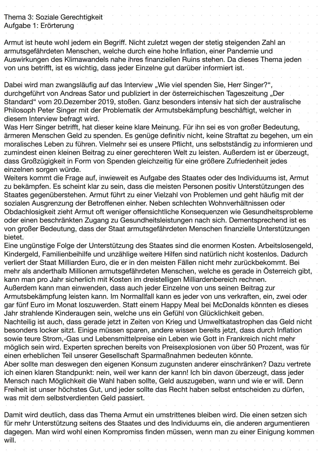 ●
hauptsächlich im Präsens
für Vergangenheit Perfekt
bei Meinung von Autoren Konjunktiv
verwenden
• weder kommentierend noch wertend
.
●
●
.