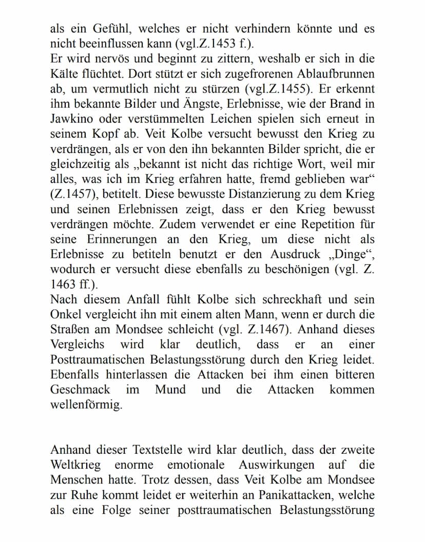Analyse einer Textstelle: „Unter der Drachenwand“
Bei der vorliegenden Textstelle handelt es sich um einen
Auszug des Romans „Unter der Drac