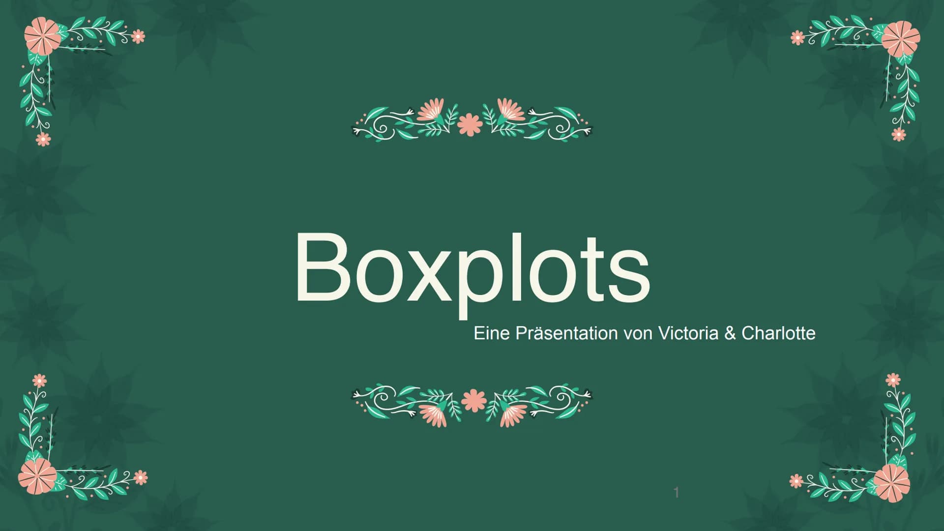 Boxplots
Eine Präsentation von Victoria & Charlotte
1 Definition
Erklärung
Vergleich
Zusammenfassung
Quellen
Gliederung
2 Ist ein Kastendiag