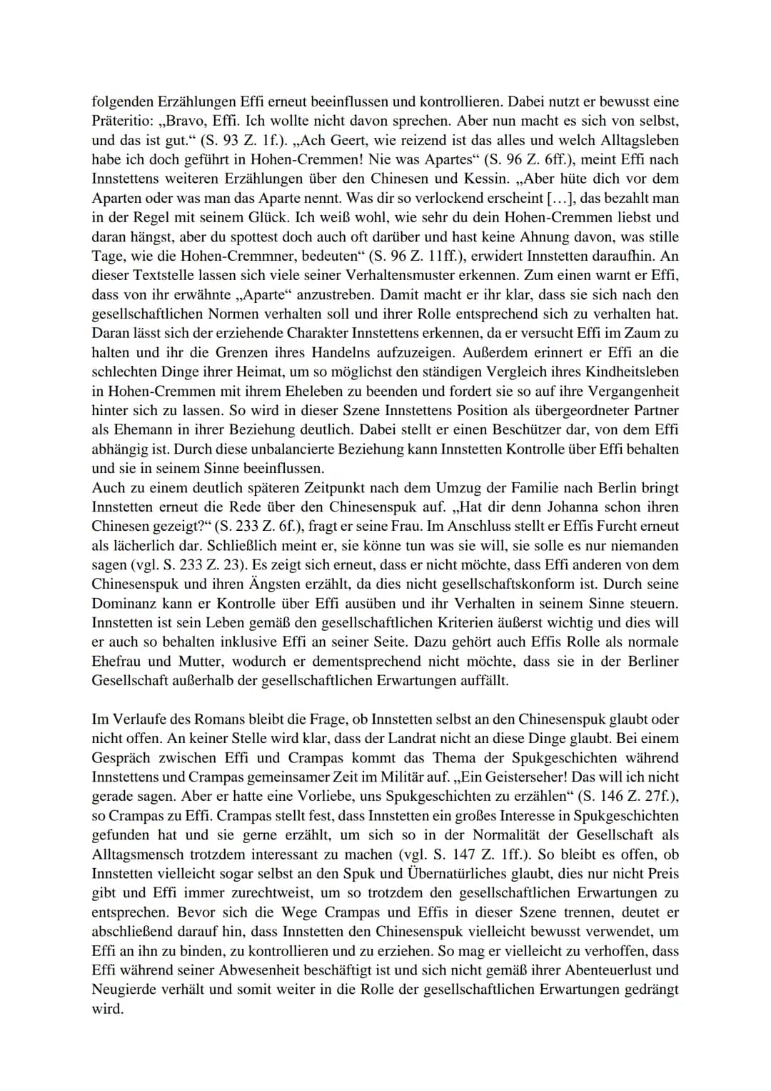 Analyse Effi Briest: Chinesenspuk und Innstettens Verhalten
Der Roman ,,Effi Briest" von Theodor Fontane, erschienen im Jahre 1896, handelt 