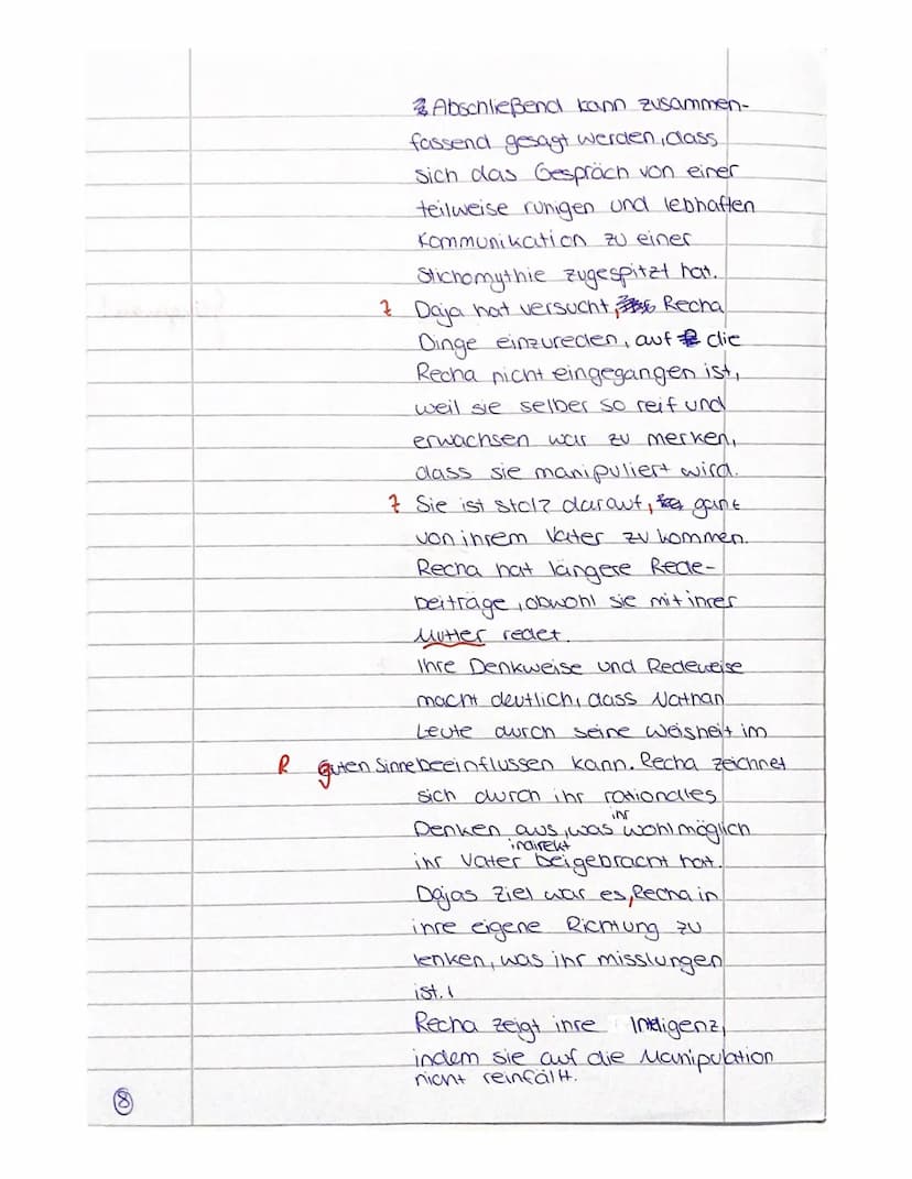 Thema der Unterrichtsreihe:
Gotthold Ephraim Lessing: Nathan der Weise
Aufgabenart:
Analyse eines literarischen Textes mit weiterführendem S