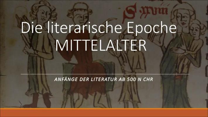 Know Die literarische Epoche Mittelalter  thumbnail