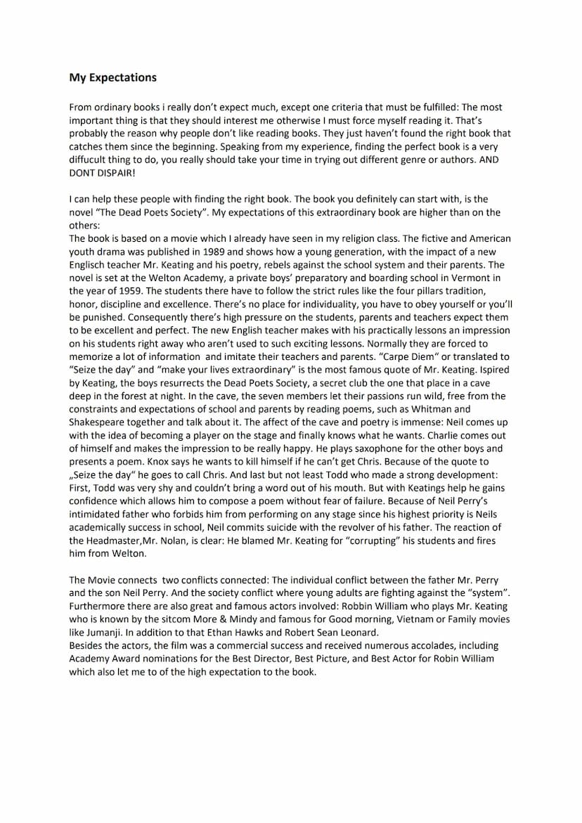 DEAD POETS
SOCIETY
reading-log
TH
"Seize the day, boys. Make your life extraordinary!"
-John Keating, Dead Poets Society
Emilia Firle, Q11 M
