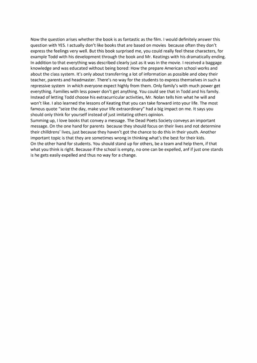 DEAD POETS
SOCIETY
reading-log
TH
"Seize the day, boys. Make your life extraordinary!"
-John Keating, Dead Poets Society
Emilia Firle, Q11 M