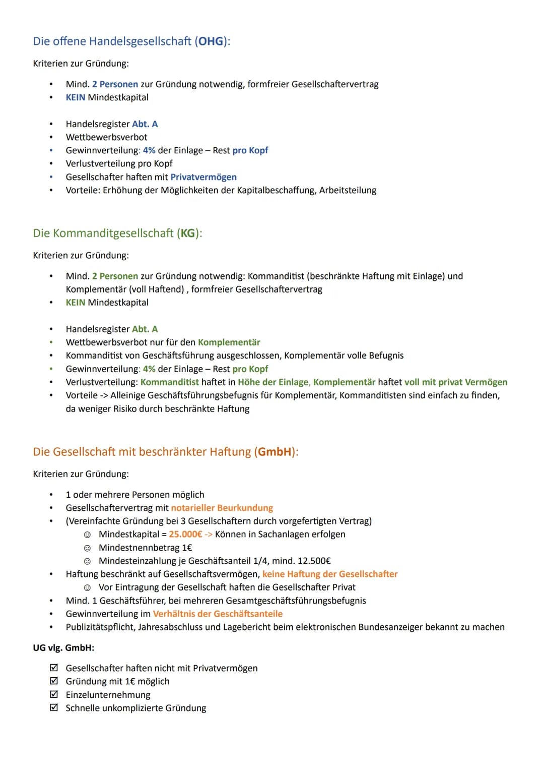 Kaufmannseigenschaften:
1. Kapitalgesellschaften -> (AG, GmbHG) Formkaufleute: Kaufmann kraft Rechtsform
a. Eintrag ins HR ist konstitutiv (