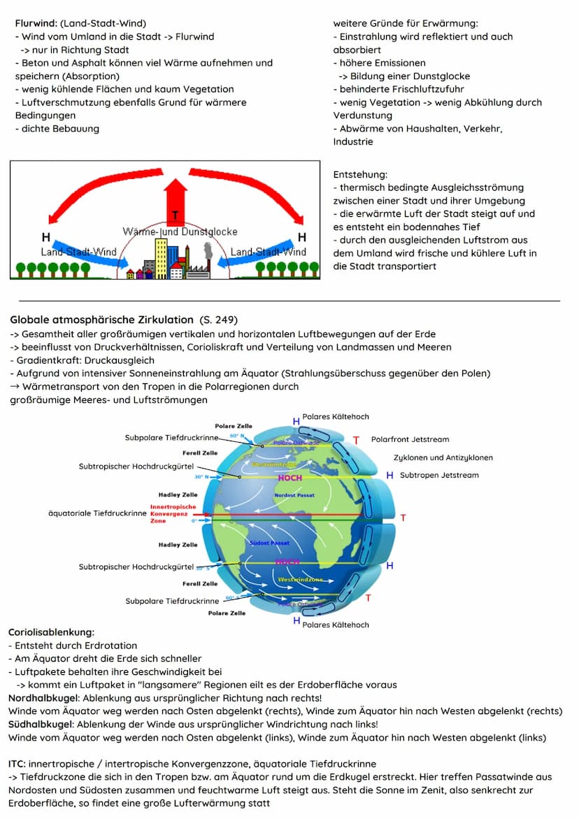 Atmosphäre
-> An der Erdrotation teilnehmende gasförmige Hülle
der Erde. Sie wird durch die Schwerkraft der Erde
beeinflusst
-> Dichte nimmt