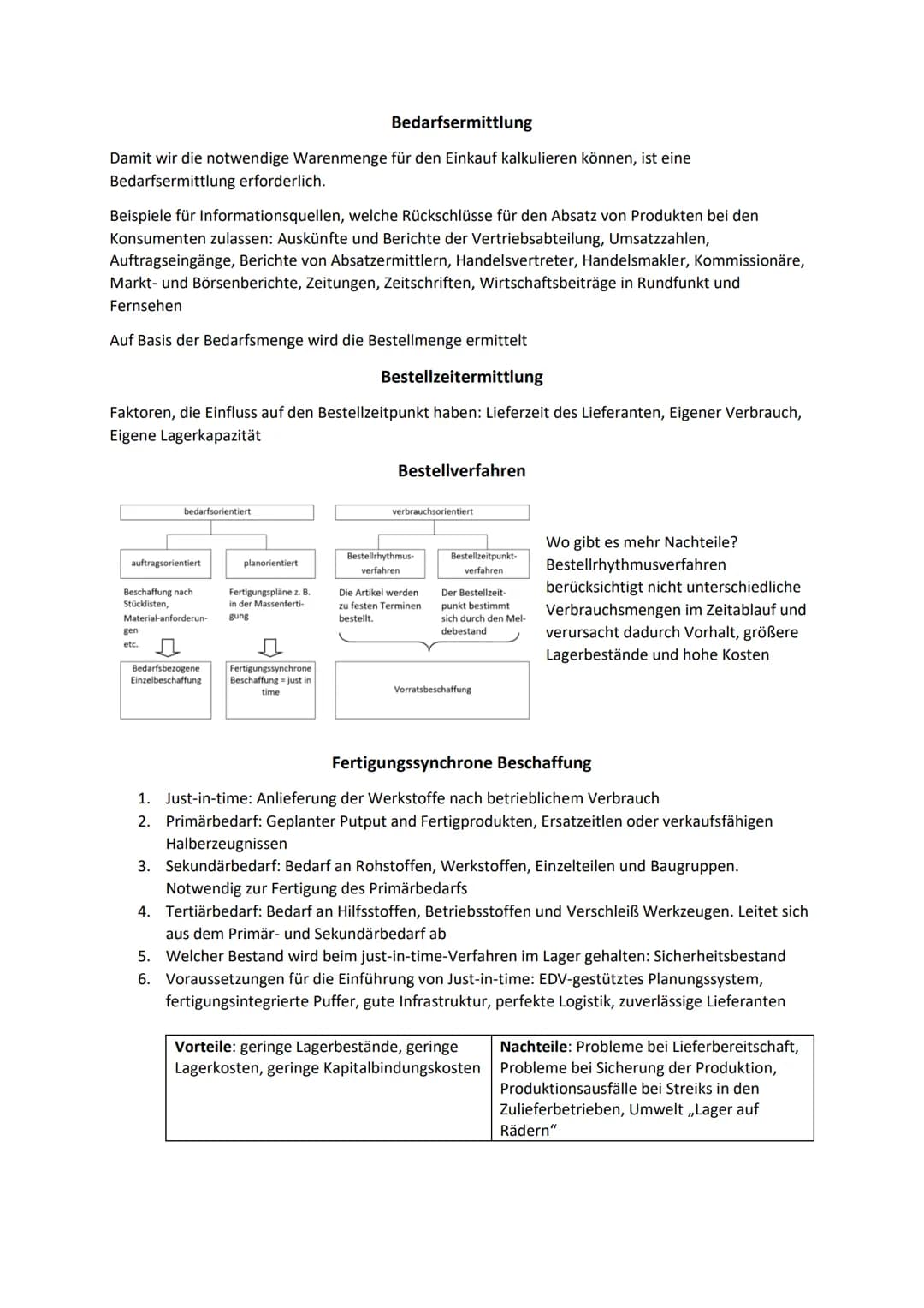 Bedarfsermittlung
Damit wir die notwendige Warenmenge für den Einkauf kalkulieren können, ist eine
Bedarfsermittlung erforderlich.
Beispiele