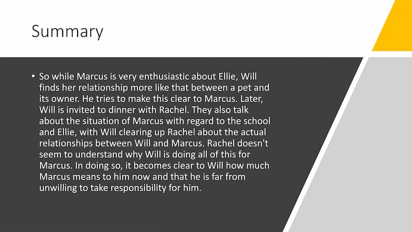 PUL
UP!
about a
J!
STICKY
badly drawn hou
About a Boy Chapter 28
Kurs: e_GK_2 overview
Summary
Quiz
V
discussion Summary
• So while Marcus i