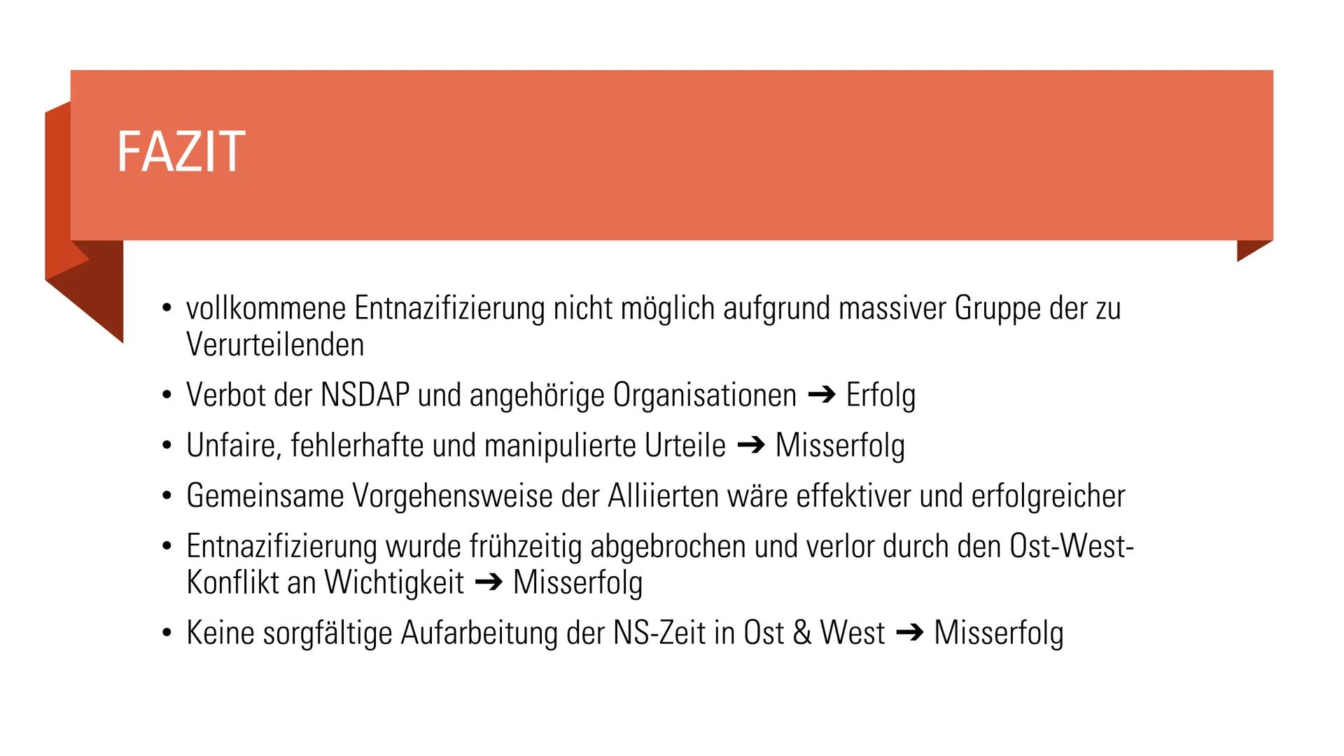 ENTNAZIFIZIERUNG :
In Ost und West - ein
Erfolg?
Eine Präsentation von
Geschichte GK
M
Adolf Hitler-Str.
Bahnhof-Str.
E-POU GLIEDERUNG
1. De