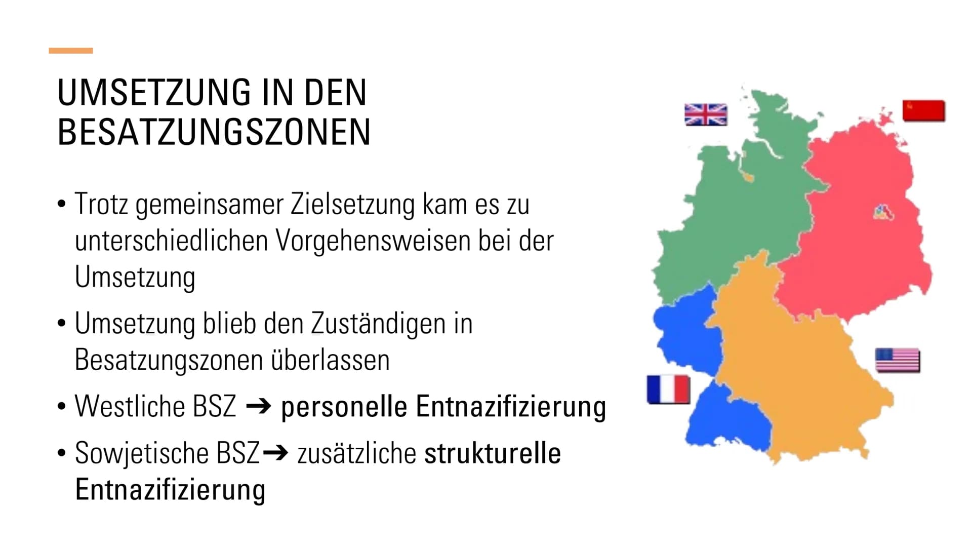 ENTNAZIFIZIERUNG :
In Ost und West - ein
Erfolg?
Eine Präsentation von
Geschichte GK
M
Adolf Hitler-Str.
Bahnhof-Str.
E-POU GLIEDERUNG
1. De