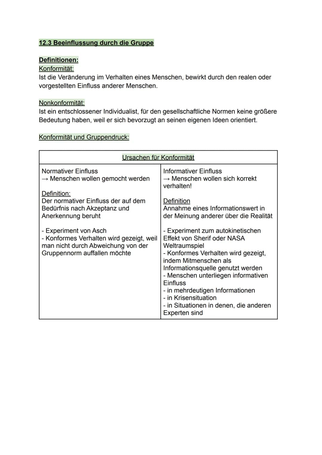 12.1 Die Gruppe als soziales Gebilde
Der Mensch in der Gruppe
Definition Gruppe:
Eine Gruppe sind mehrere Personen, die miteinander über ein