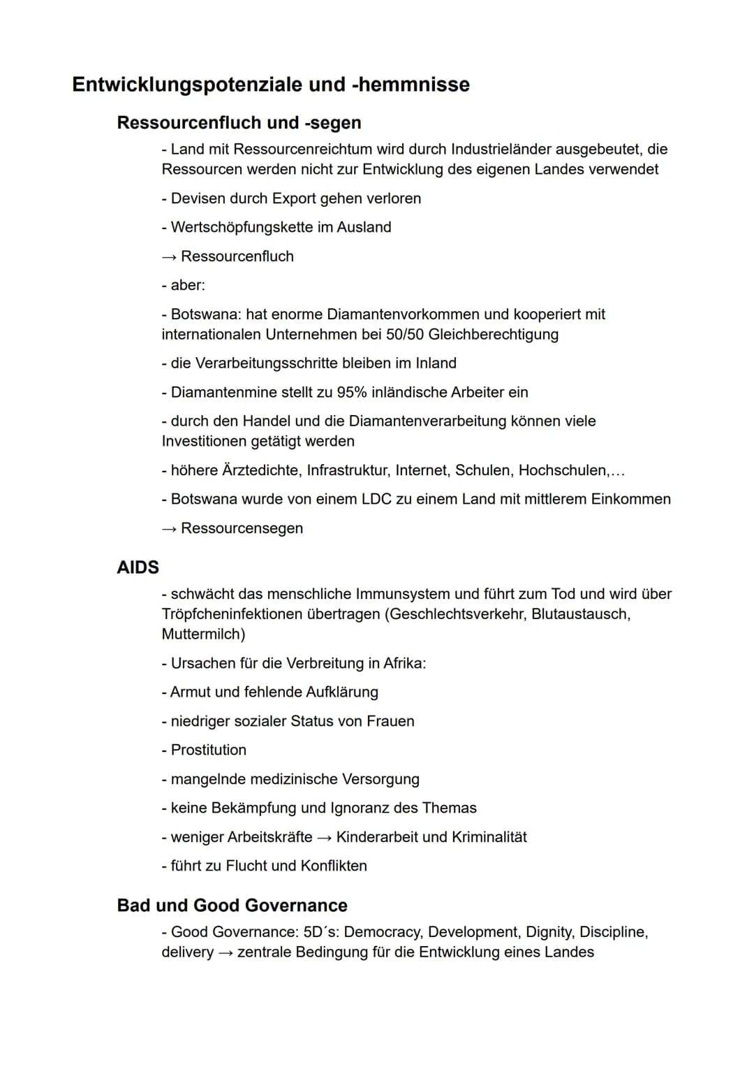 Erdkunde
gA
Semester 2
-Afrika südlich der Sahara - Inhaltsverzeichnis
Dimensionen der Nachhaltigkeit..
Ursachen und Erscheinungsformen inte