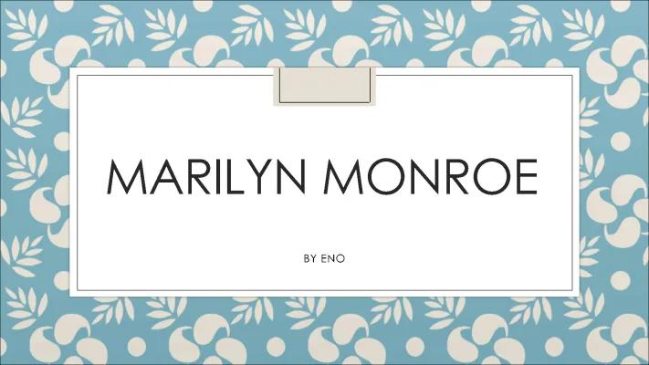 Know Marilyn Monroe  thumbnail