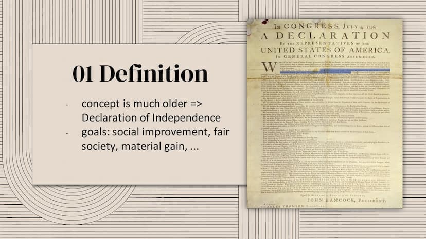 The American Dream
HANDOUT BY
DEFINITION
is that dream of a land in which life should be better and richer and
fuller for everyone, with opp