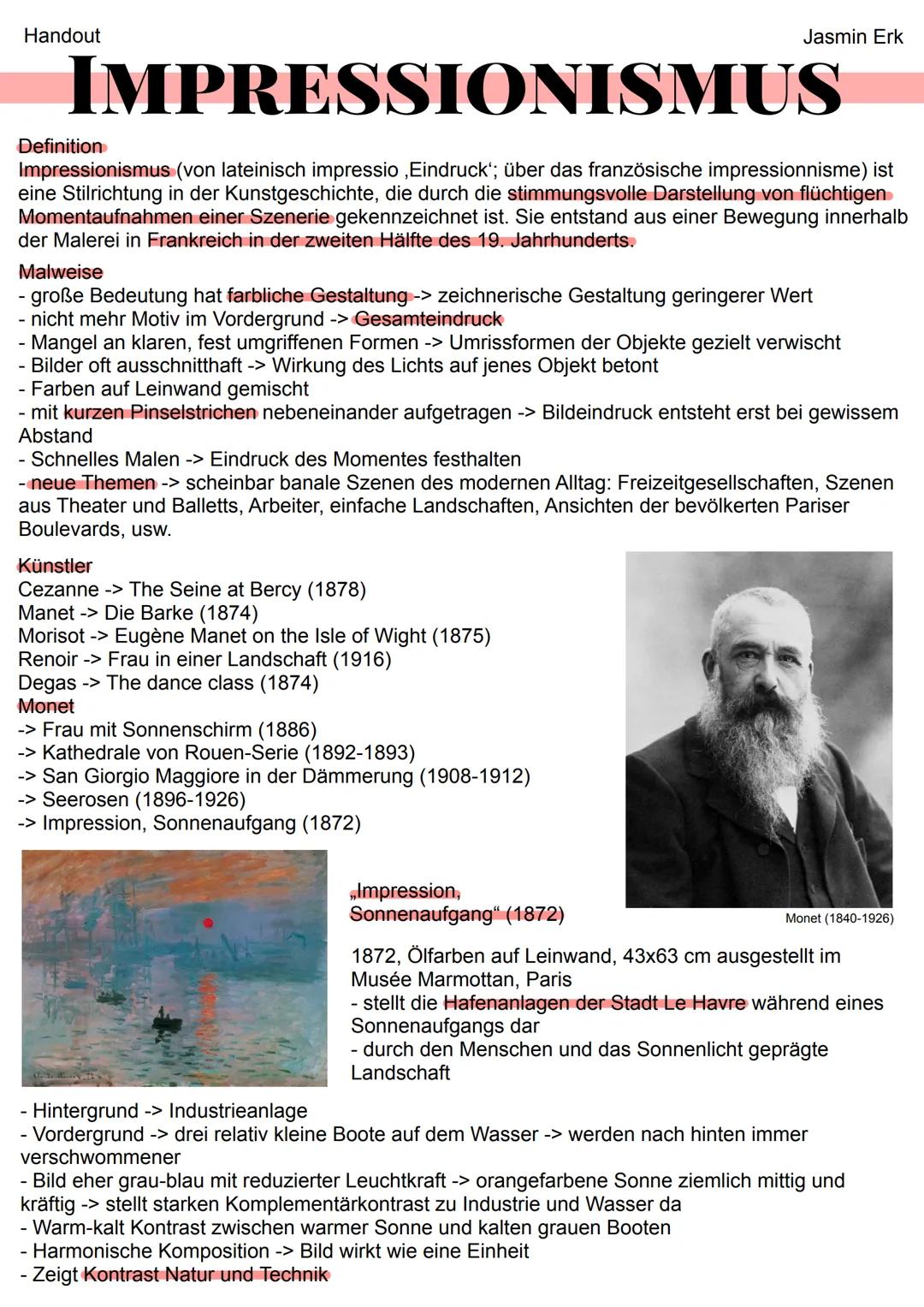 Alles über den Impressionismus: Merkmale, Farben und berühmte Maler