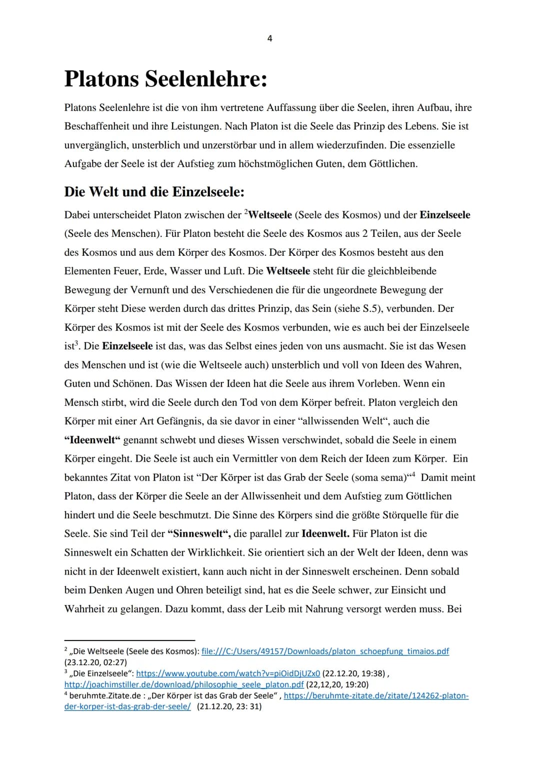 10
PLATON
$10
* Corigley Ka
Eine Darstellung seiner Seelenlehre
Hildegardis-Schule
Valentina Cappello
Q1.1, Philosophie, Wei 2
Inhaltsverzei