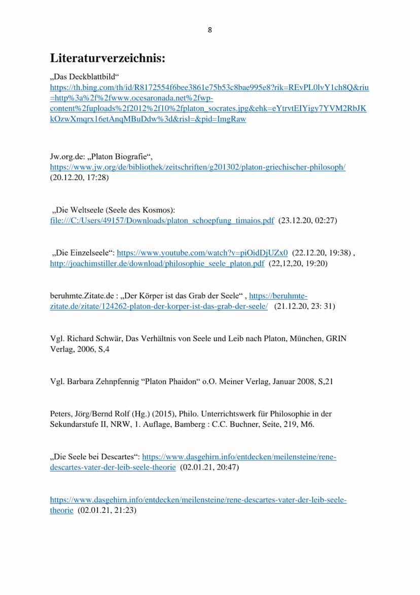 10
PLATON
$10
* Corigley Ka
Eine Darstellung seiner Seelenlehre
Hildegardis-Schule
Valentina Cappello
Q1.1, Philosophie, Wei 2
Inhaltsverzei