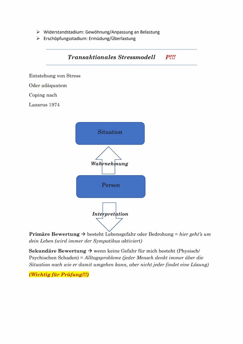 Was ist Stress?
P!!!!
➤ (gesundheitsschädigende) Überanspruchung des menschlichen
Organismus durch große physische & psychische Belastung"
S