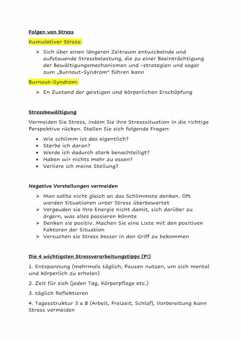 Was ist Stress?
P!!!!
➤ (gesundheitsschädigende) Überanspruchung des menschlichen
Organismus durch große physische & psychische Belastung"
S