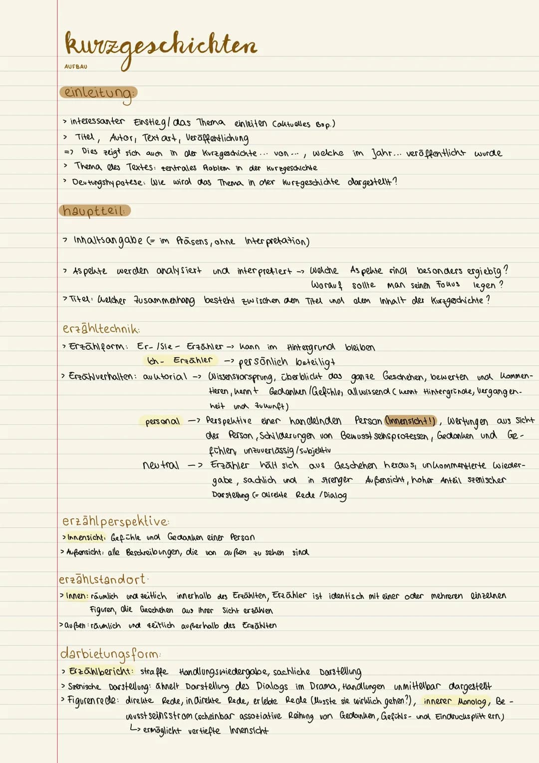 kurzgeschichten
einleitung:
> interessanter Einstieg / das Thema einleiten Caktuelles Bsp.)
> Titel, Autor, Text art, Veröffentlichung
=> Di