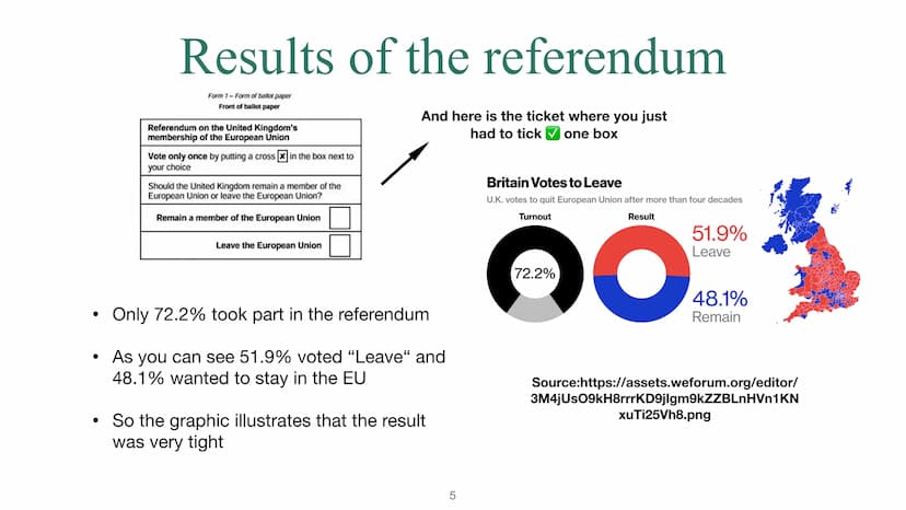 Brexit
An issue I care about, by Clare Hermann
1 Definition, Why this name?
Reasons, Why the UK wanted to leave the EU?
• 2016: Results, ref