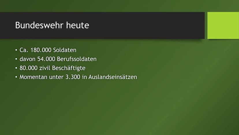 Eine GFS von
Raphael S.
GK Januar 2020
WEHRPFLICHT
Sollte die Wehrpflicht wieder eingeführt werden? Gliederung
Einleitung
• Geschichte der B