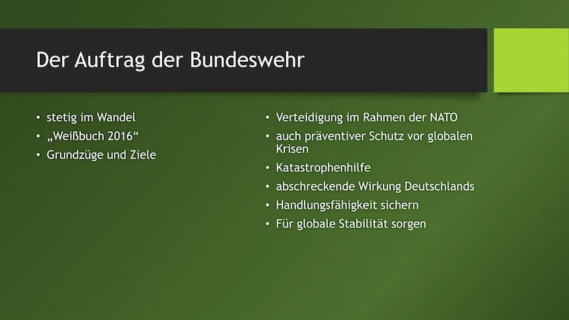 Eine GFS von
Raphael S.
GK Januar 2020
WEHRPFLICHT
Sollte die Wehrpflicht wieder eingeführt werden? Gliederung
Einleitung
• Geschichte der B