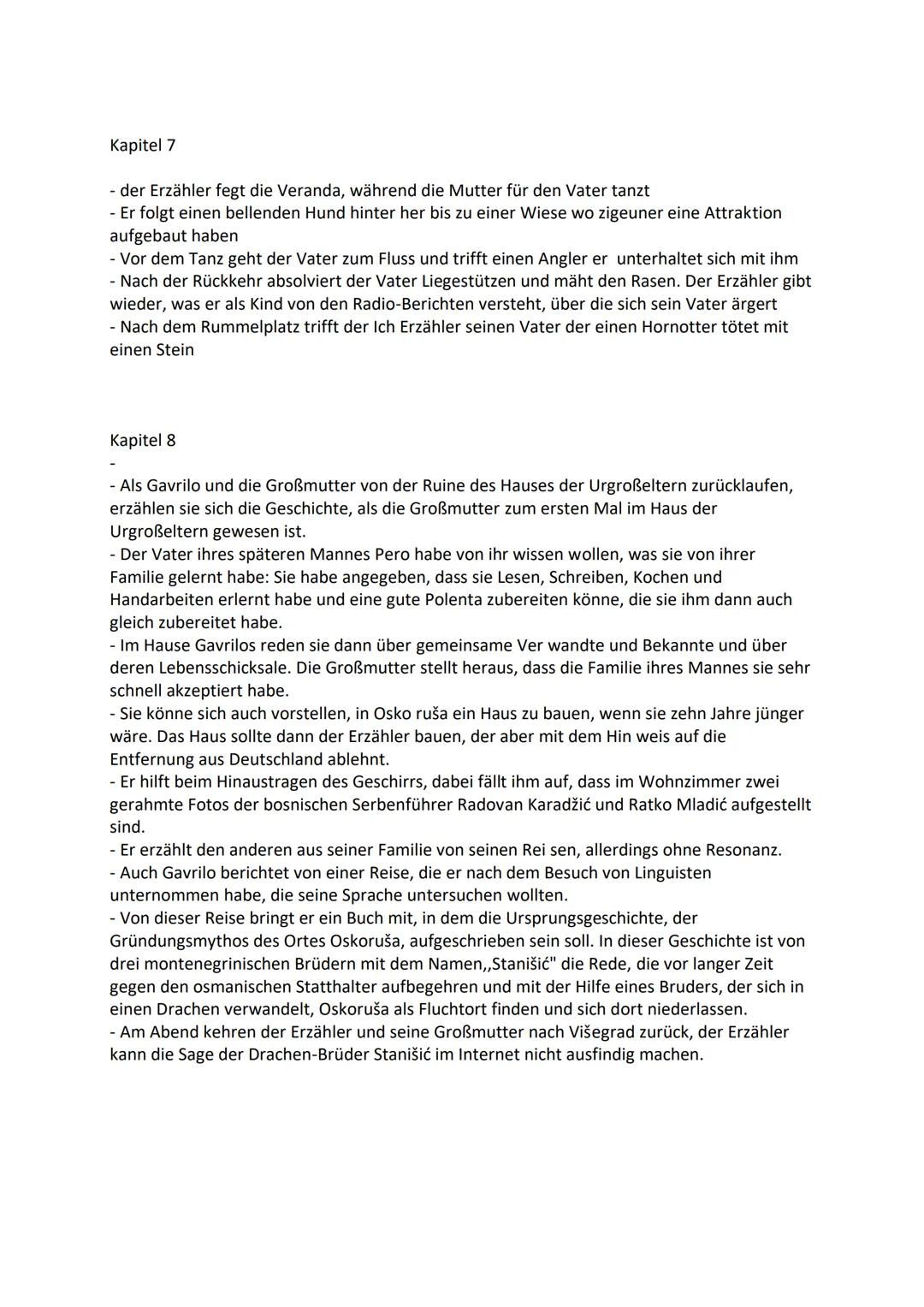 Herkunft

Kapitel 1)
87-jährige Großmutter des ich Erzählers geht am 7. März 2018 raus aus ihrem Haus in
Visegrád, weil sie meint sie hätte 