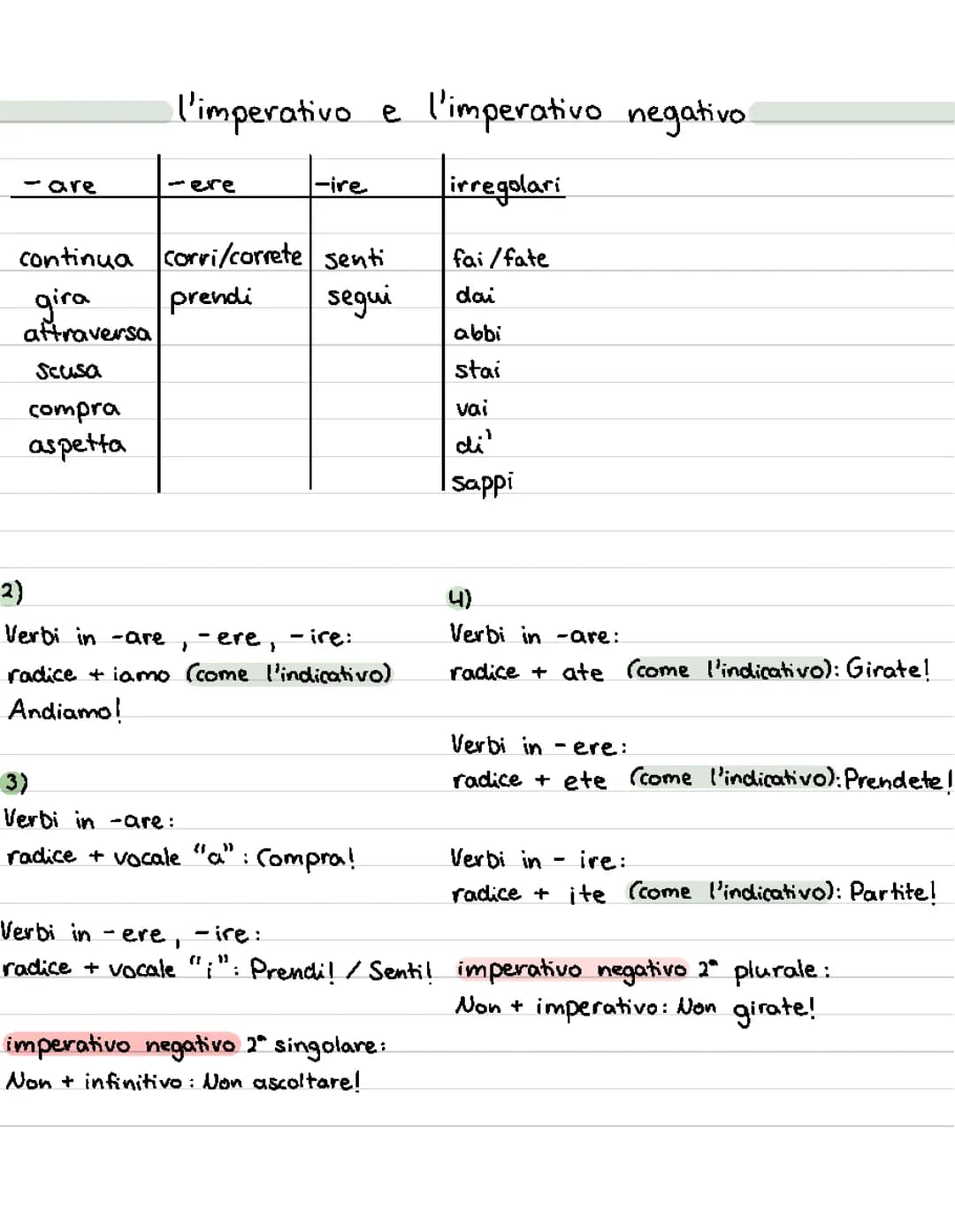 Imperativo Italiano: Esercizi, Pronomi, e Verbi Irregolari em PDF