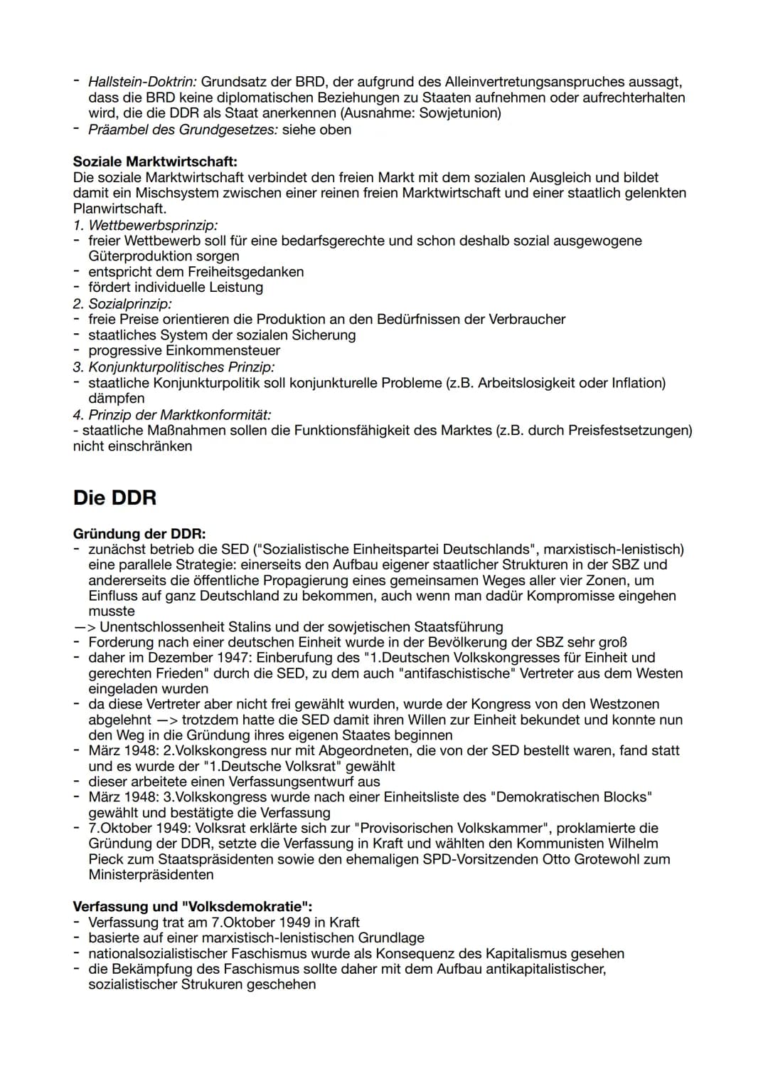 Lernzettel der 2. Geschichtsklausur Q2
Nachkriegszeit
Kapitulation Deutschlands am 8.Mai 1945 -> Ende 2. Weltkrieg
- im Krieg noch gemeinsam