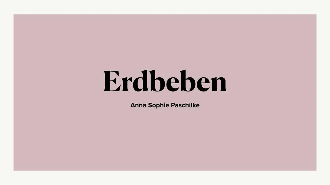 Erdbeben 