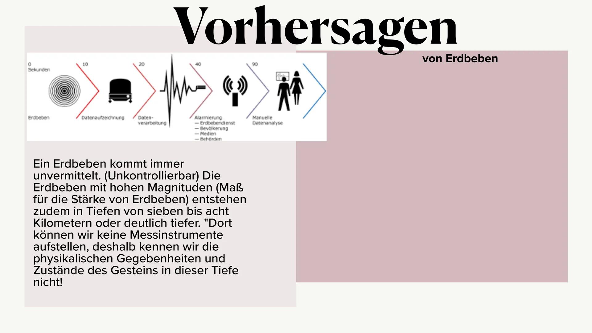 Erdbeben
Anna Sophie Paschilke Was sind
Erdbeben?
Erdbeben sind messbare
Erschütterungen an der
Oberfläche. Meist sind die
schwach und werde