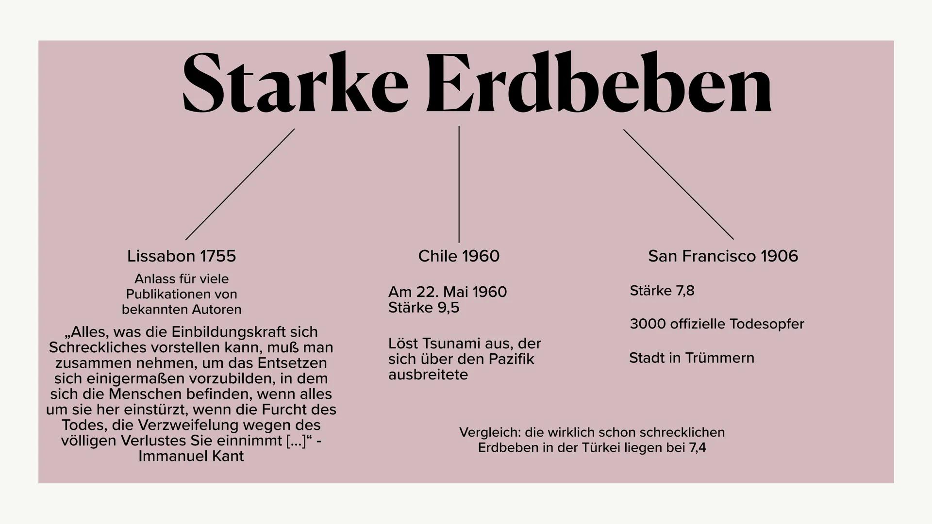 Erdbeben
Anna Sophie Paschilke Was sind
Erdbeben?
Erdbeben sind messbare
Erschütterungen an der
Oberfläche. Meist sind die
schwach und werde