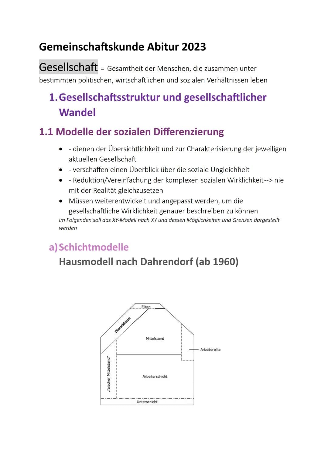  Gemeinschaftskunde Abitur 2023
Gesellschaft =
= Gesamtheit der Menschen, die zusammen unter
bestimmten politischen, wirtschaftlichen und so