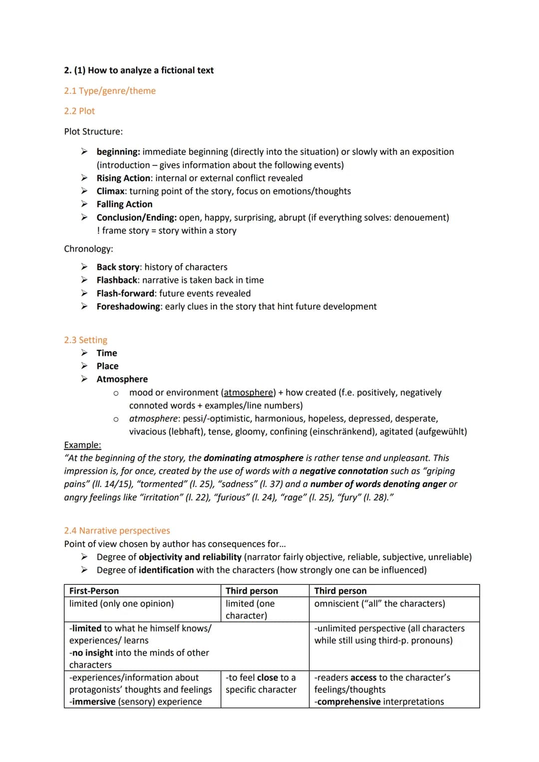 Vorabitur Englisch 12 Q2
Themenübersicht
1. Aufgabenbereich (70%)
Auswahl non-fictional or fictional
1.1 Guided 1. Outline
1.2 Guides 2. Ana