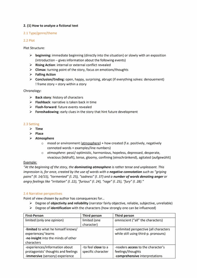 Vorabitur Englisch 12 Q2
Themenübersicht
1. Aufgabenbereich (70%)
Auswahl non-fictional or fictional
1.1 Guided 1. Outline
1.2 Guides 2. Ana
