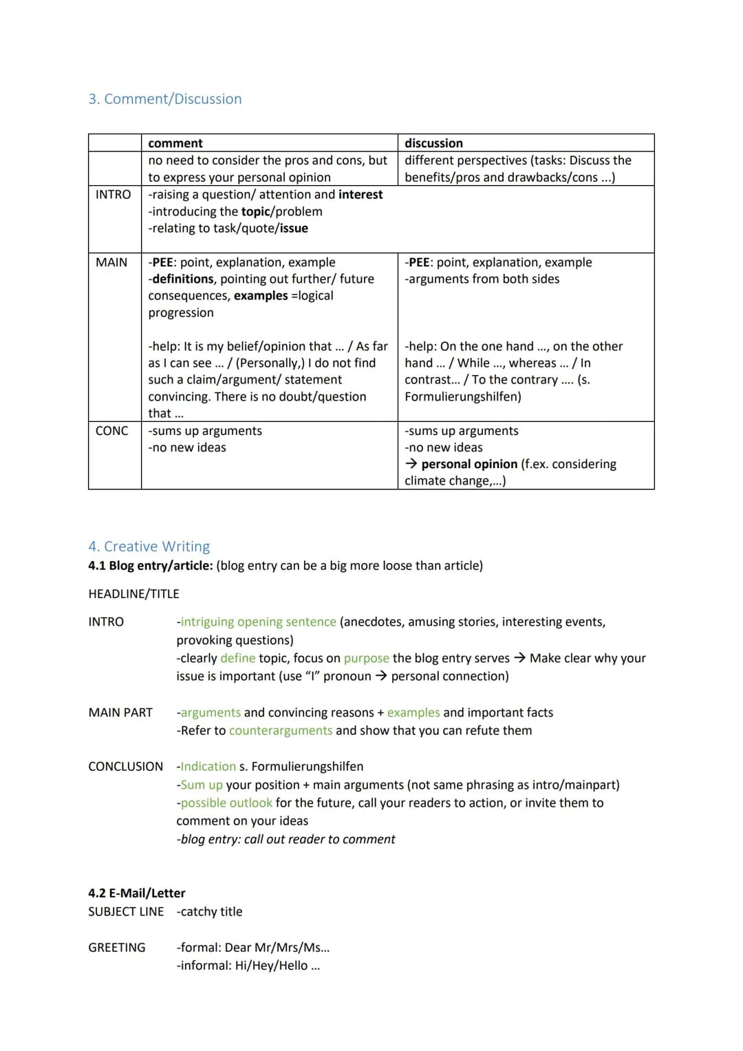 Vorabitur Englisch 12 Q2
Themenübersicht
1. Aufgabenbereich (70%)
Auswahl non-fictional or fictional
1.1 Guided 1. Outline
1.2 Guides 2. Ana