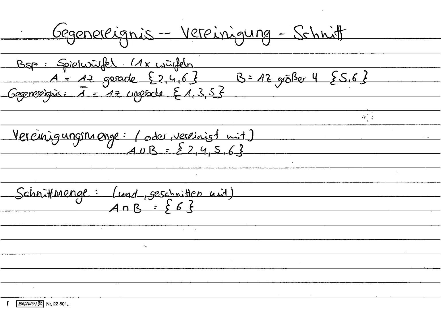 Bernoulli
Zufallsexperiment mit zwei Versuchsausgängen (z.B... kopf / Zahl).
Voraussetzung -> Wahrscheinlichkeit p nicht verändert u. vonein