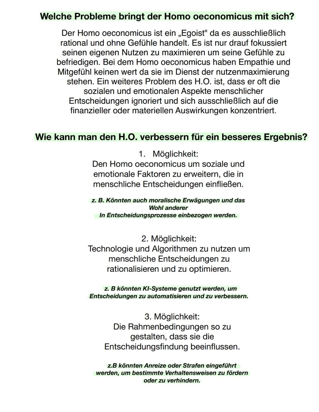 Rationales
Handeln
Homo
oeconomicus
Was ist der Homo oeconomicus?
Der Homo oeconomicus ist eine fiktive Person
die komplett rational und wir