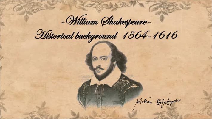 Know historical background - William Shakespeare thumbnail