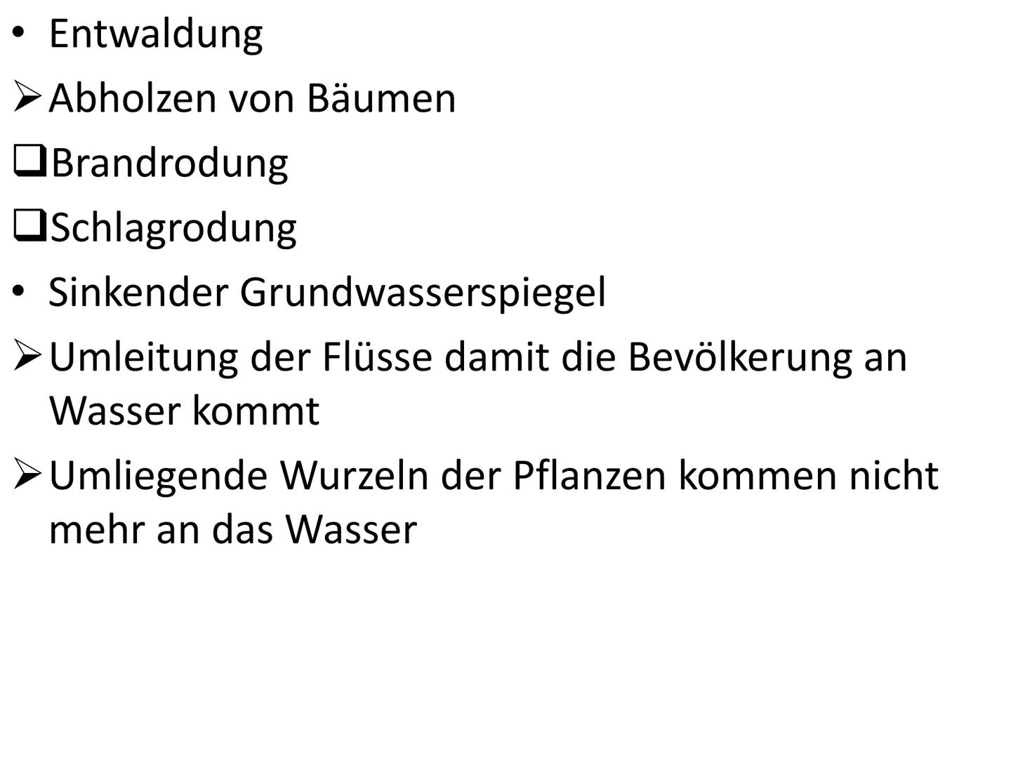 Was könnte hier passiert sein? Desertifikation Gliederung
Was ist Desertifikation?
Fakten
Ursachen
Folgen
Gegenmaßnahmen
Sahelzone
Fazit Was