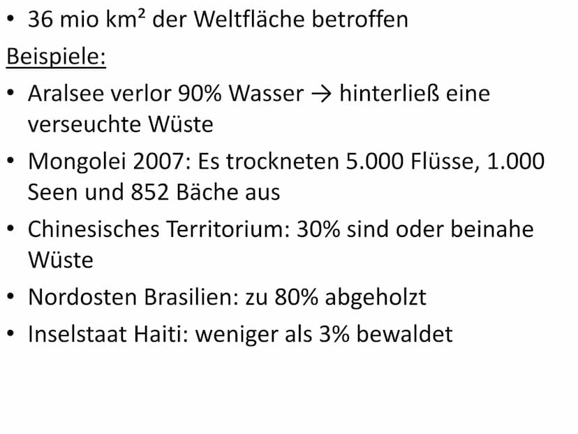 Was könnte hier passiert sein? Desertifikation Gliederung
Was ist Desertifikation?
Fakten
Ursachen
Folgen
Gegenmaßnahmen
Sahelzone
Fazit Was