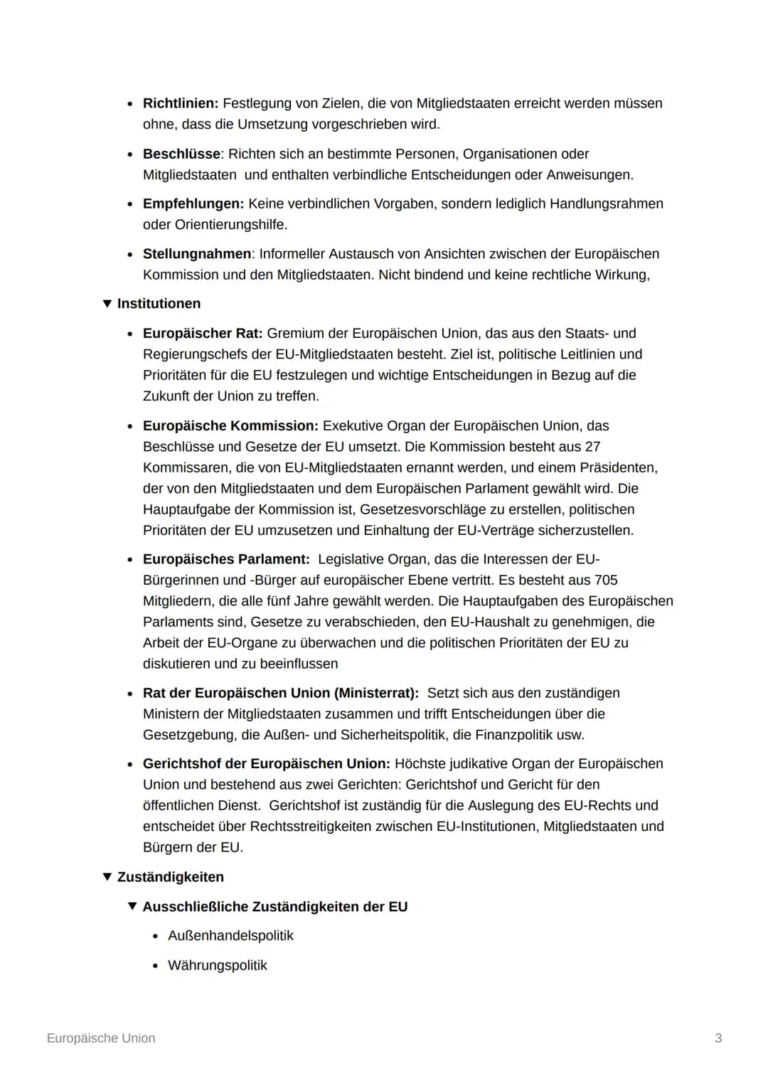 Europäische Union
▼ Werte und Ziele
Achtung der Menschenwürde, Freiheit, Demokratie, Gleichheit, Rechtsstaatlichkeit
und Menschenrechte.
●
R