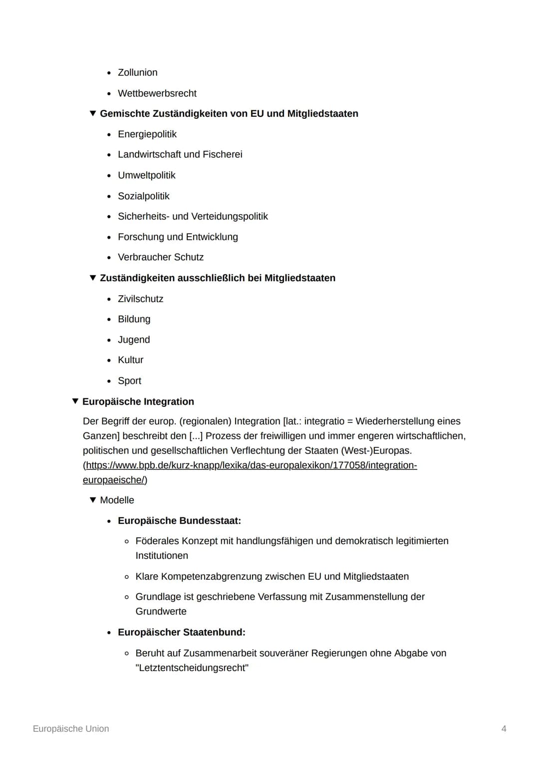 Europäische Union
▼ Werte und Ziele
Achtung der Menschenwürde, Freiheit, Demokratie, Gleichheit, Rechtsstaatlichkeit
und Menschenrechte.
●
R