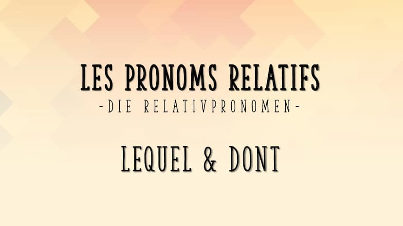  I. Révision: Die Relativpronomen qui - que- où - ce qui - ce que
qui
Subjekt des Relativsatzes
Wer oder Was?
que
Wen oder Was?
direktes Obj